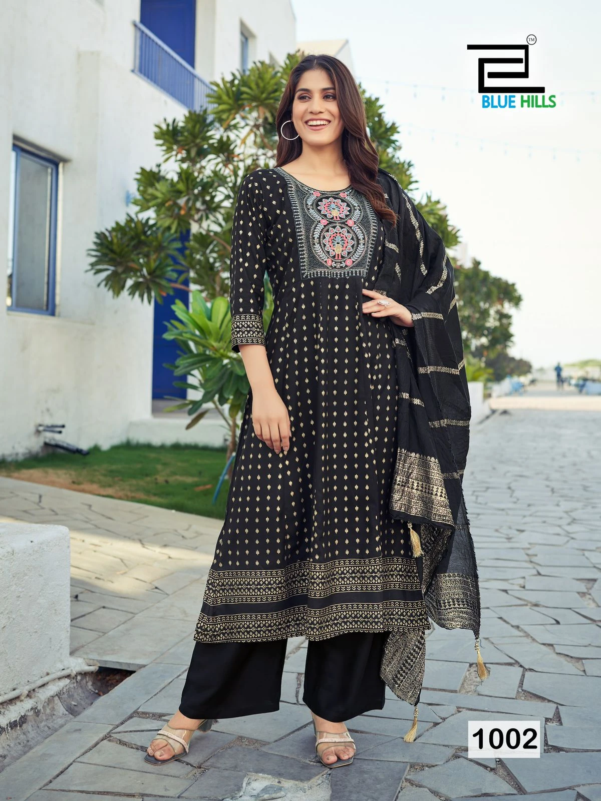 Blue Hills Muskan Rayon 14Kg Wholesale Readymade Salwar Suit Catalog — Wholesale Salwar Suits, Blue Hills wholesale from Surat - Gallery Image 4
